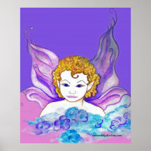 Lila kleine Fee Poster