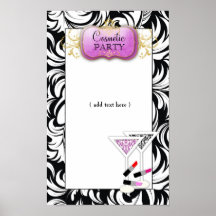 lila Kosmetik-Party der Platten-311-Lavish Plakate