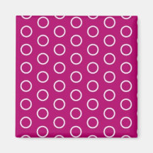 lila kreise dots pikt polka tupfen violett rosa magnete