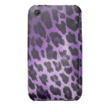 Lila Leopard-Pelz-Druck iPhone 3 Hülle