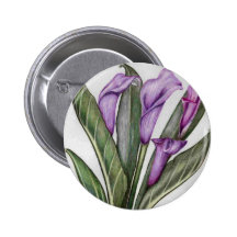 lila Lilien Anstecknadelbutton