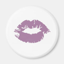 Lila Lippenstift Kühlschrankmagnet