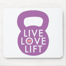 Lila "LiveLiebe-Aufzug " Mousepads