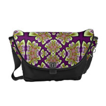 Lila mit grüner Bogen-Rickshaw-Bote-Tasche Kurier Taschen