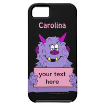 Lila niedliches Monster kundengerechte iphone 5 Ab iPhone 5 Hüllen