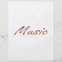 lila orange Wolken des Musiktextes Individuelle Flyer