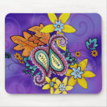 Lila Paisley mousepad