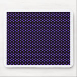 Lila Polka-Punkte auf Schwarzem mousepads