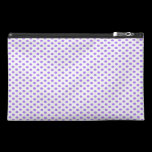 Lila Polka-Punkte auf Weiß bagettes beutel