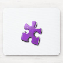 Lila Puzzlespiel! Ein Entwurf auch für Autismus-Be Mauspad