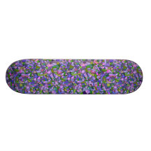 Lila rosa abstraktes Mosaik-Muster Skateboarddeck