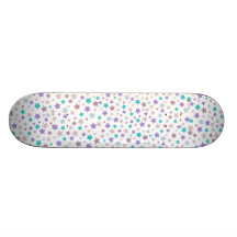 Lila rosa blauer Sternchen-Vereinbarung girly Skat Skate Board