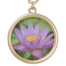 Lila rosa Wasser-Lilien-Blume Amuletten
