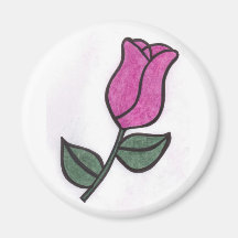 Lila Rosen-Magnet Magnete