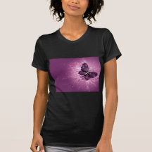 LILA SCHMETTERLING TSHIRT