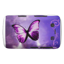 Lila Schmetterlings-BlackBerry-Kasten Blackberry Bold Case