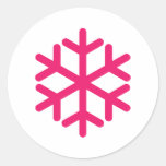 lila Schneeflocke Sticker
