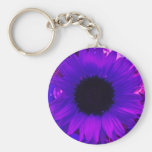 Lila Sonnenblume Schlüsselband