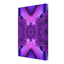 Lila Spitze-Blume eingewickelte Leinwand Gespannte Galerie Drucke