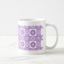 Lila Steppdecken-Muster-Becher Kaffeehaferl
