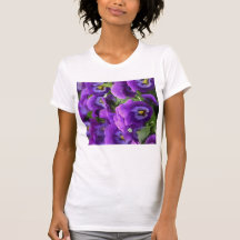 Lila Stiefmütterchen-T-Shirt