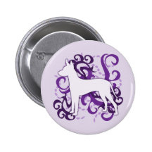 Lila Strudel Xoloitzcuintli Buttons