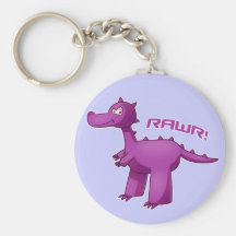 Lila T-Rex Schlüsselbänder