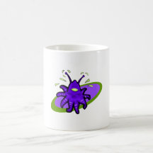 Lila Tentakel-alien Kaffee Tasse