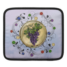Lila Trauben iPad Sleeves