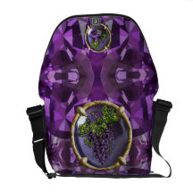 Lila Trauben Kurier Taschen