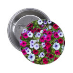 Lila u. Lavendel-Blumen: Anstecknadelbutton