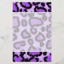 Lila und schwarzes Leopard-Druck-Muster Flyer