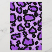 Lila und schwarzes Leopard-Druck-Muster Personalisierte Flyer