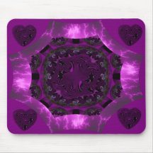 Lila Vergnügens-Fraktal Mousepad