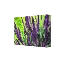 lila wildes Blumenmalen Galerie Faltleinwand