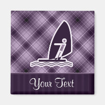 Lila Windsurfing Magnets