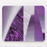 Lila Wolkenkratzer-Fraktal Mousepad