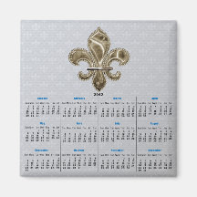 Lilie 12 Monat Kalender-Magnet Magnete