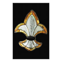 Lilien-Flor-Symbol-Logo Brown New Orleans Büropapiere