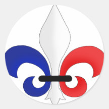 Lilien-Frankreich-Flaggenfarben Stickers