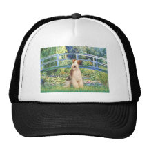 Lilien-Teich-Brücke - Draht-Foxterrier 3 Baseballkappen