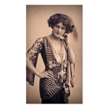 Lilien-Vintager Filmstar Visitenkarten