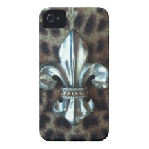 Lilienleopard-Druckkasten iPhone 4 Case-Mate Hüllen
