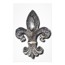Liliensymbol New Orleans Flor De Lis Druckpapier
