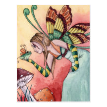Lilith - Frosch-Fee-Postkarte