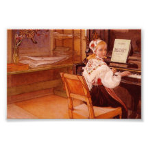 Lillanna, das Mozart spielt Fotografische Drucke