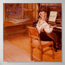 Lillanna, das Mozart spielt Posterdrucke