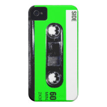 Limone grüne Aufkleber-Kassette iPhone 4 Hülle