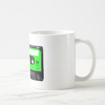 Limone grüne Aufkleber-Kassette Kaffeetassen