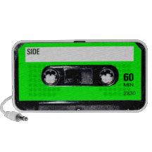 Limone grüne Aufkleber-Kassette Tragbare Speaker